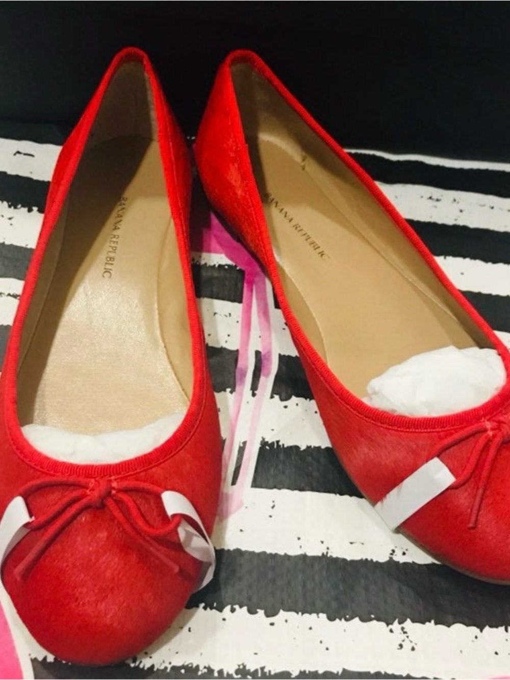 Banana Republic Hot Red Robin Ballet Flats